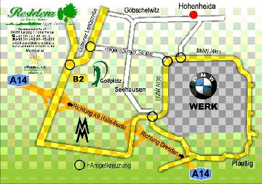 Hotel Residenz Leipzig: Approach Map
