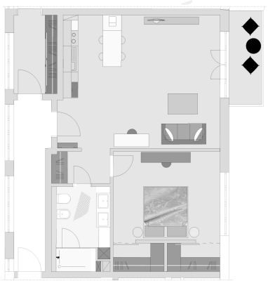 rostock apartment LIVING HOTEL: 平面图（会议室）